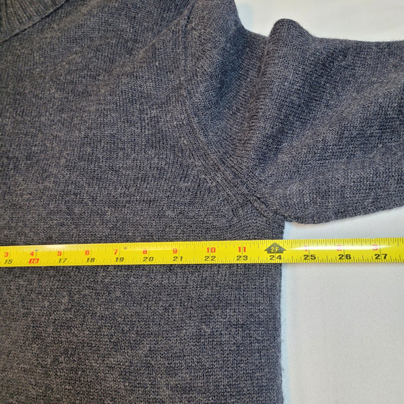 Banana Republic XL 100% Wool Sweater Jacket Removable Insulated Vest Gray #54023 - Picture 14 of 16